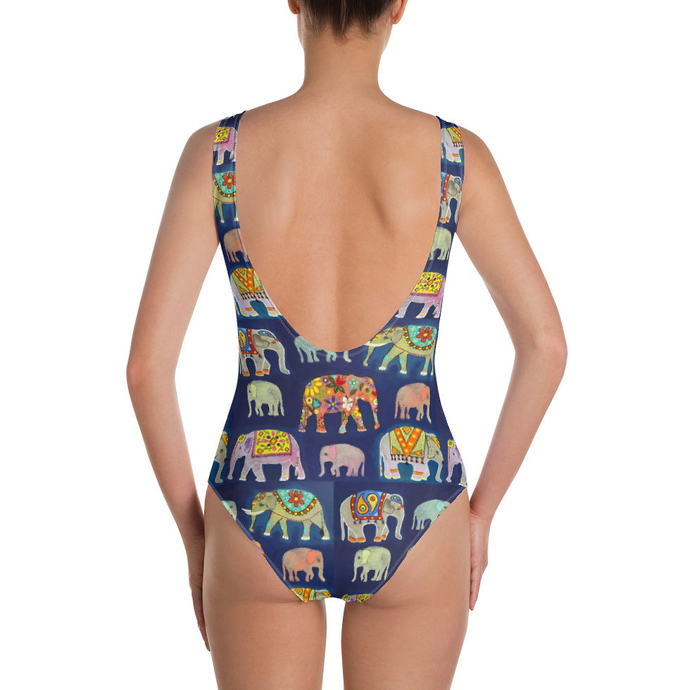 Thumbnail: Emmy's Blue Elephant/ Woman Swimsuit