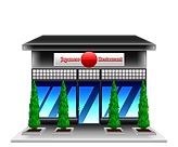 japanese-restaurant-isolated-on-white-ve