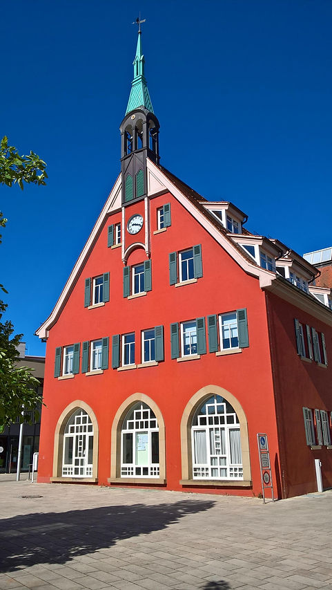 Rathaus Asperg, Fassadenansicht am Marktplatz