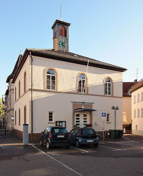 Ehemaliges Rathaus in Stuttgart-Wangen, Ulmer Straße 350, Fassadenansicht