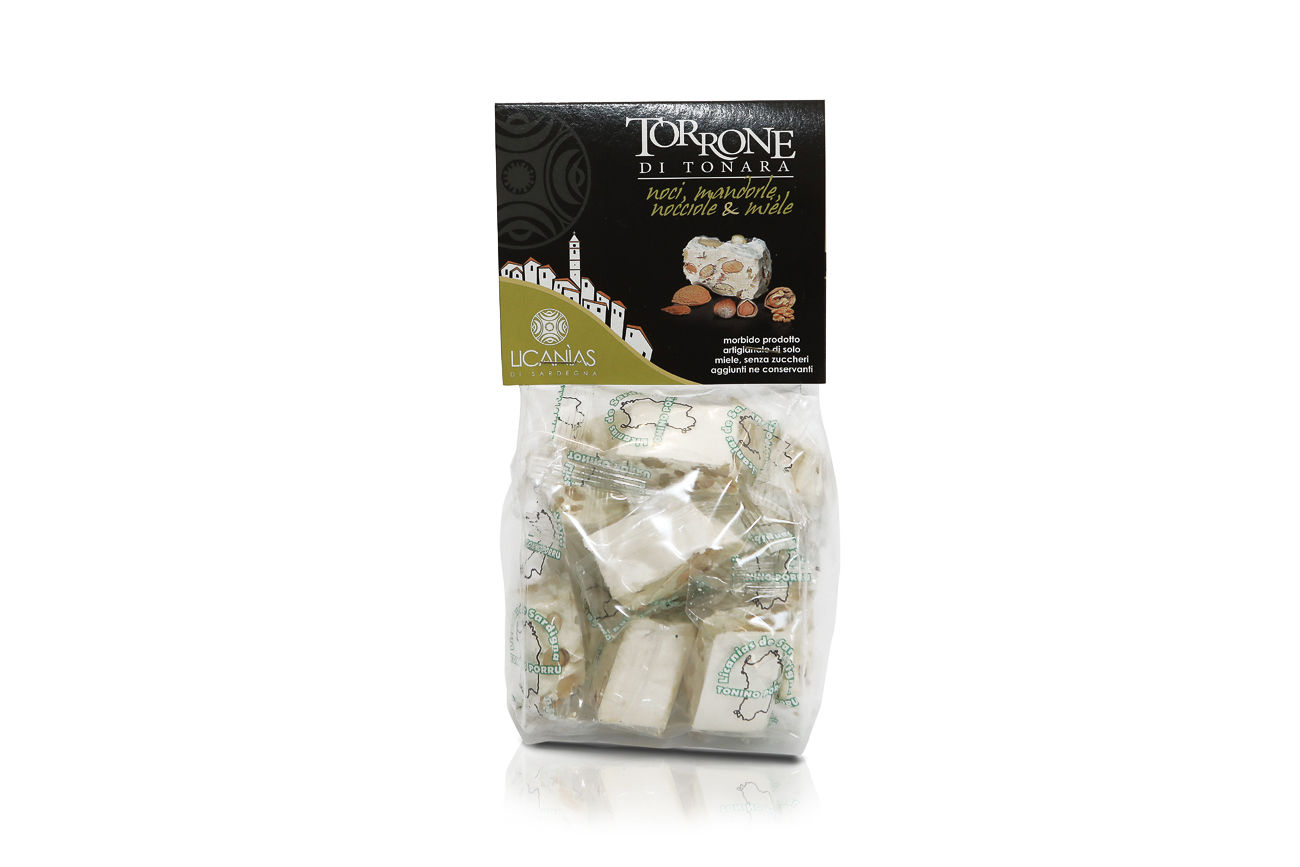 torrone sardo nocciole, mandorle, noci