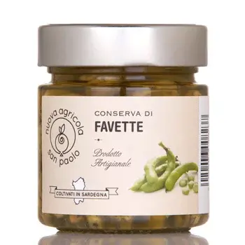 conserva favette sott'olio sarde