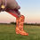 Miniature : Porte clés - Sunset Cowgirl