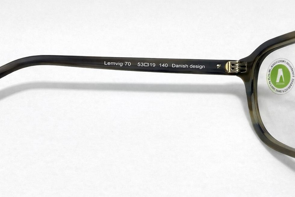 Thumbnail: Lemvig 70 - Monkeyglasses Eyeglasses dark brown green wood