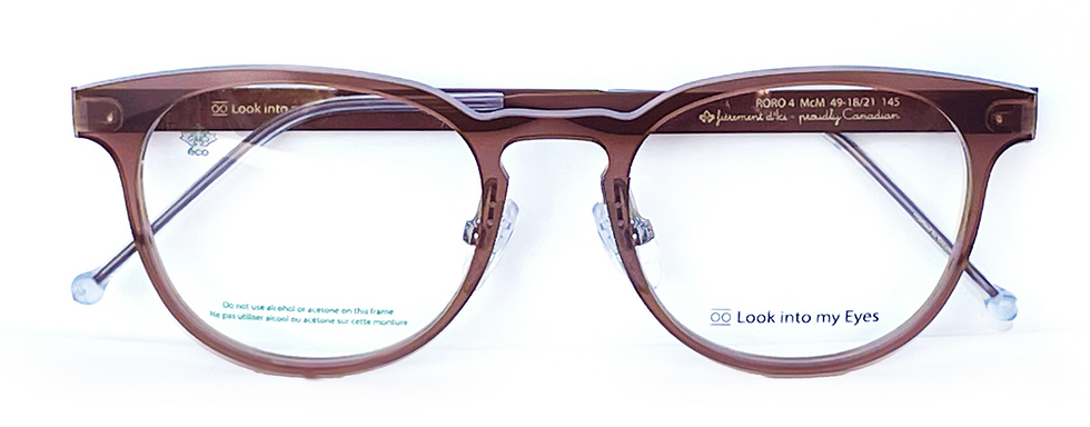 Miniatura: Brown crystal lightweight eyeglasses RORO 4 McM Look into my Eyes