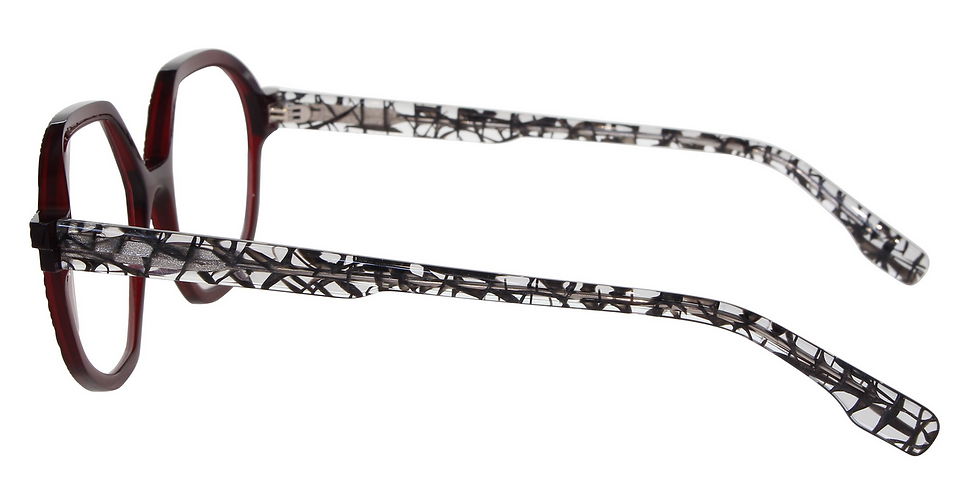 Thumbnail: Lazuli 03 Rn - Karavan Eyeglasses red wine & black tortoise