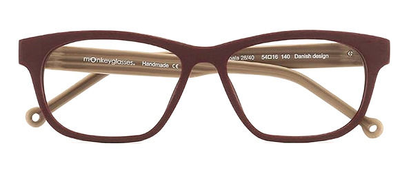 Koala 26-40 - Monkeyglasses Eyeglasses wine red wood