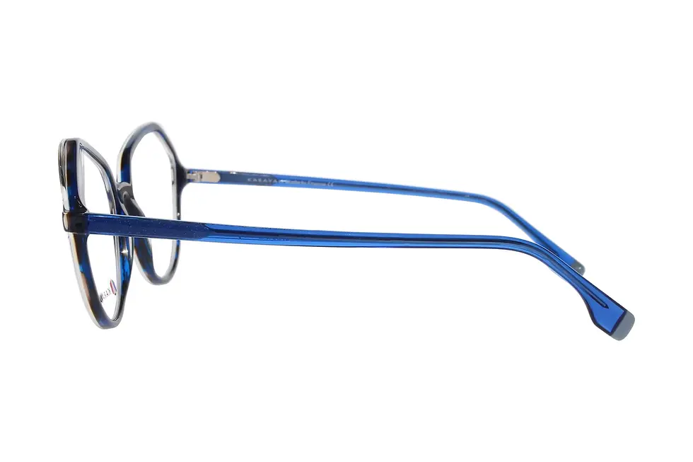 Thumbnail: Cristal 6 Bz - Karavan Eyeglasses blue & tortoise