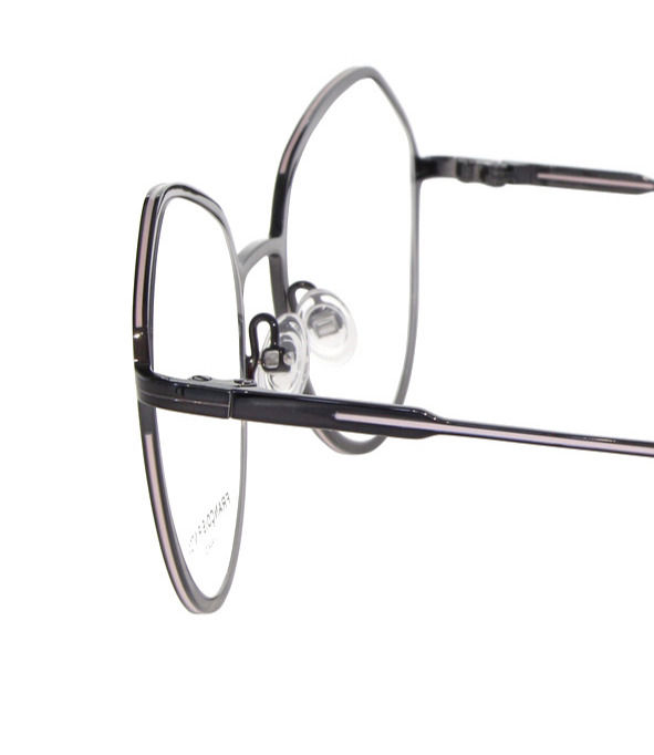 Thumbnail: Reflet 05 Ip - Francois Pinton Eyeglasses silver gun & pink