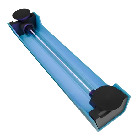 Foto de dentro do Filtro esterilizador UV para aquários IUV da Pet Flix.