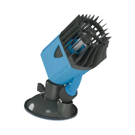 Foto em perspectiva da bomba de circulação para aquários, linha BWM da Pet Flix