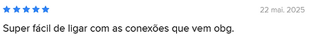 Comentário de um cliente sobre o uso do AUV