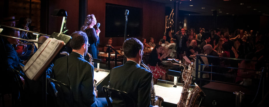 The Glenn Crytzer Orchestra at Kola House with featured vocalist Barbara Rosene. Photo by Nina Galicheva