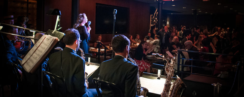 The Glenn Crytzer Orchestra at Kola House with featured vocalist Barbara Rosene. Photo by Nina Galicheva