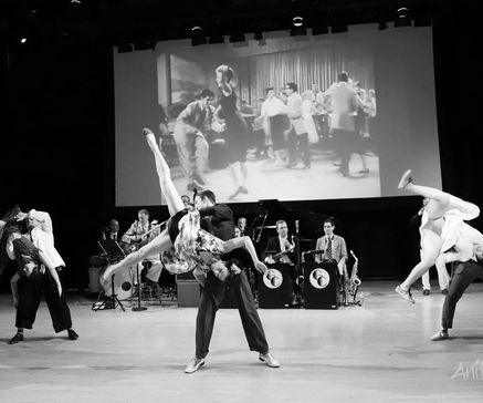 Glenn Crytzer's Savoy Seven at Swing Remix playing for a dance performance
