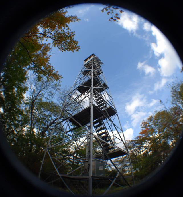 One of the many fire towers in the area.