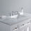 Thumbnail: Genevieve 48" White Single Vanity & Shutter Double Doors Single Sink