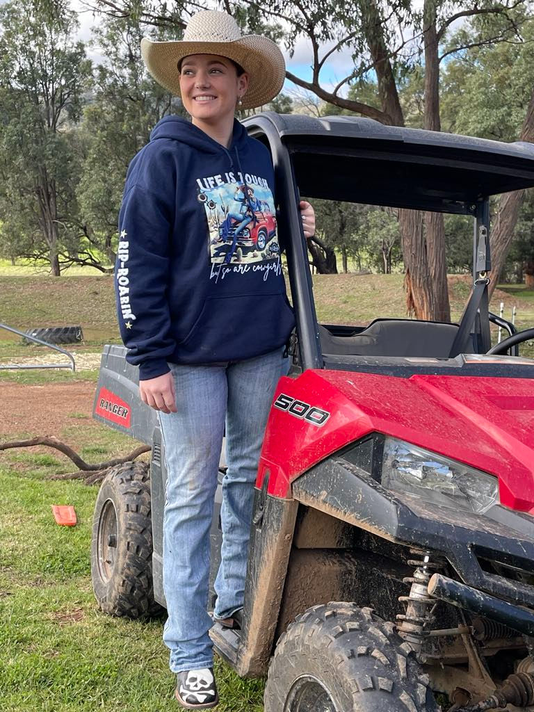 Thumbnail: Life is Tough but so are Cowgirls Hoodie
