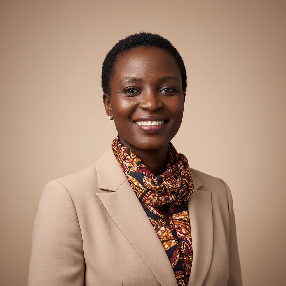 Portrait inspirant confiance d'une femme sénégalaise