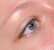 Before Korean lash lift showing natural lashes in Temecula