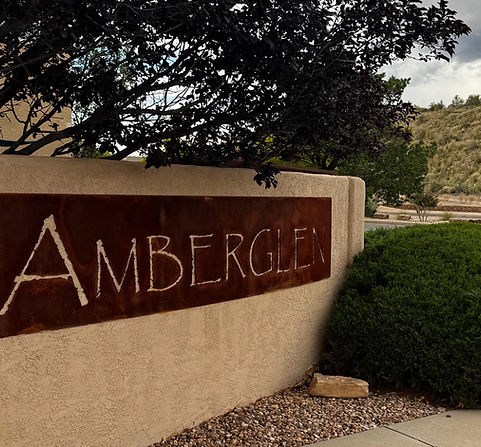 Amberglen Sign in entrance
