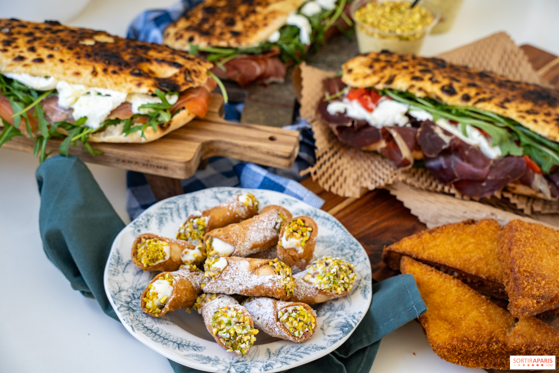 Arranged Food and Objects