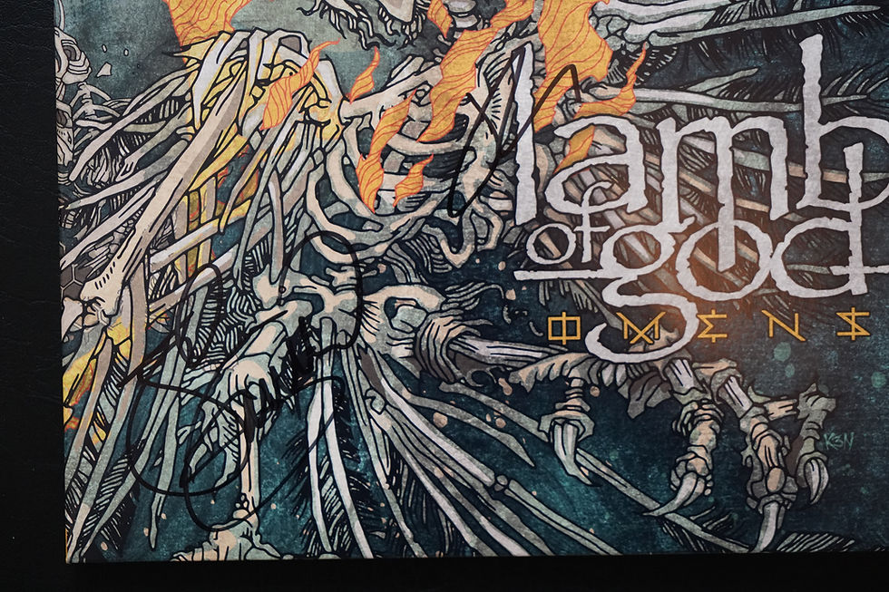 Thumbnail: Lamb of God Band Signed "Omens" Vinyl