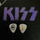 Miniature : KISS "The final show"guitar pick - blanc et violet