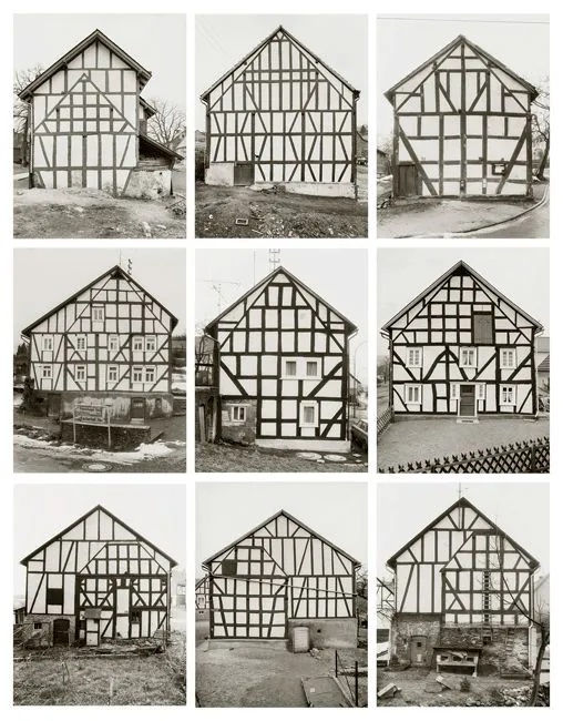 Bernd und Hilla Becher: Fachwerkhäuser, 1959–61