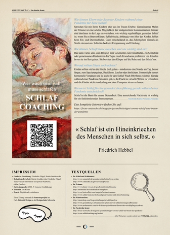 newspaper for dreams and sleep