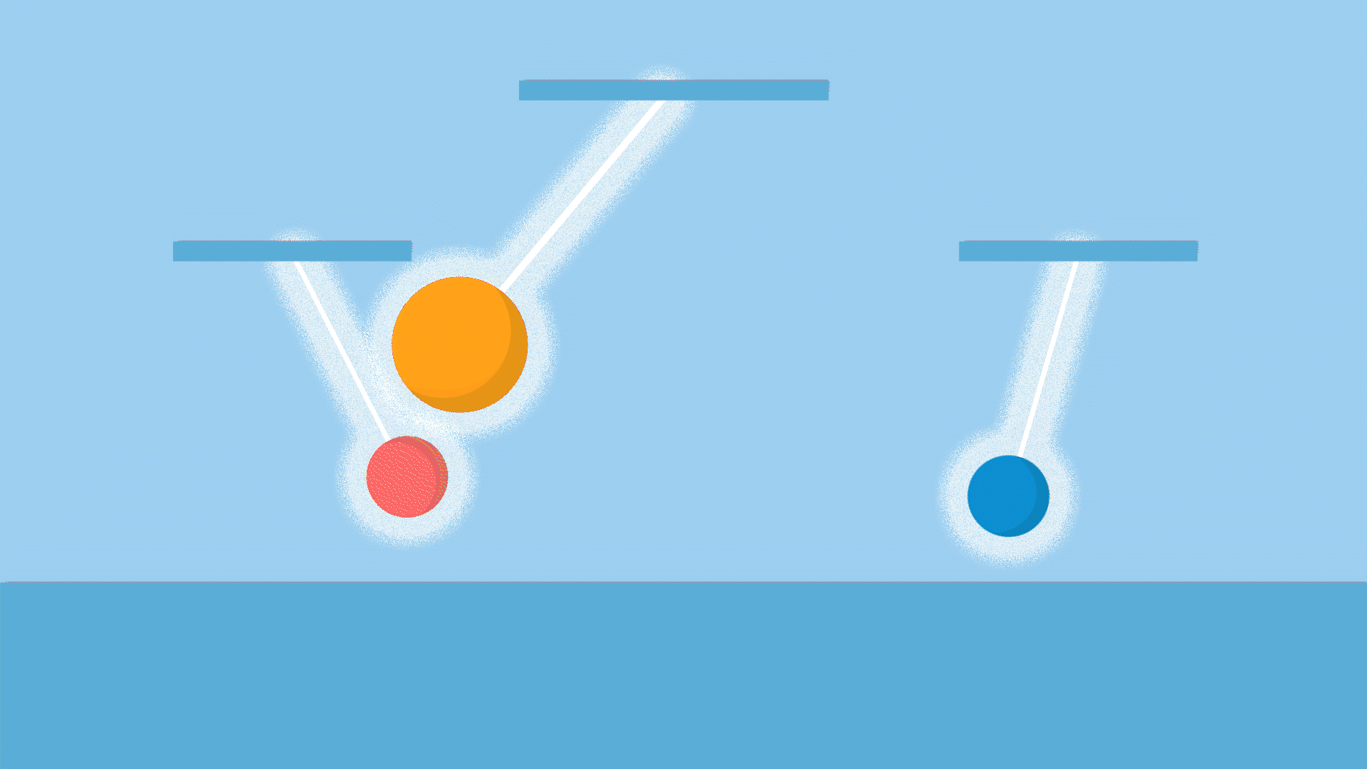 Swinging balls animation