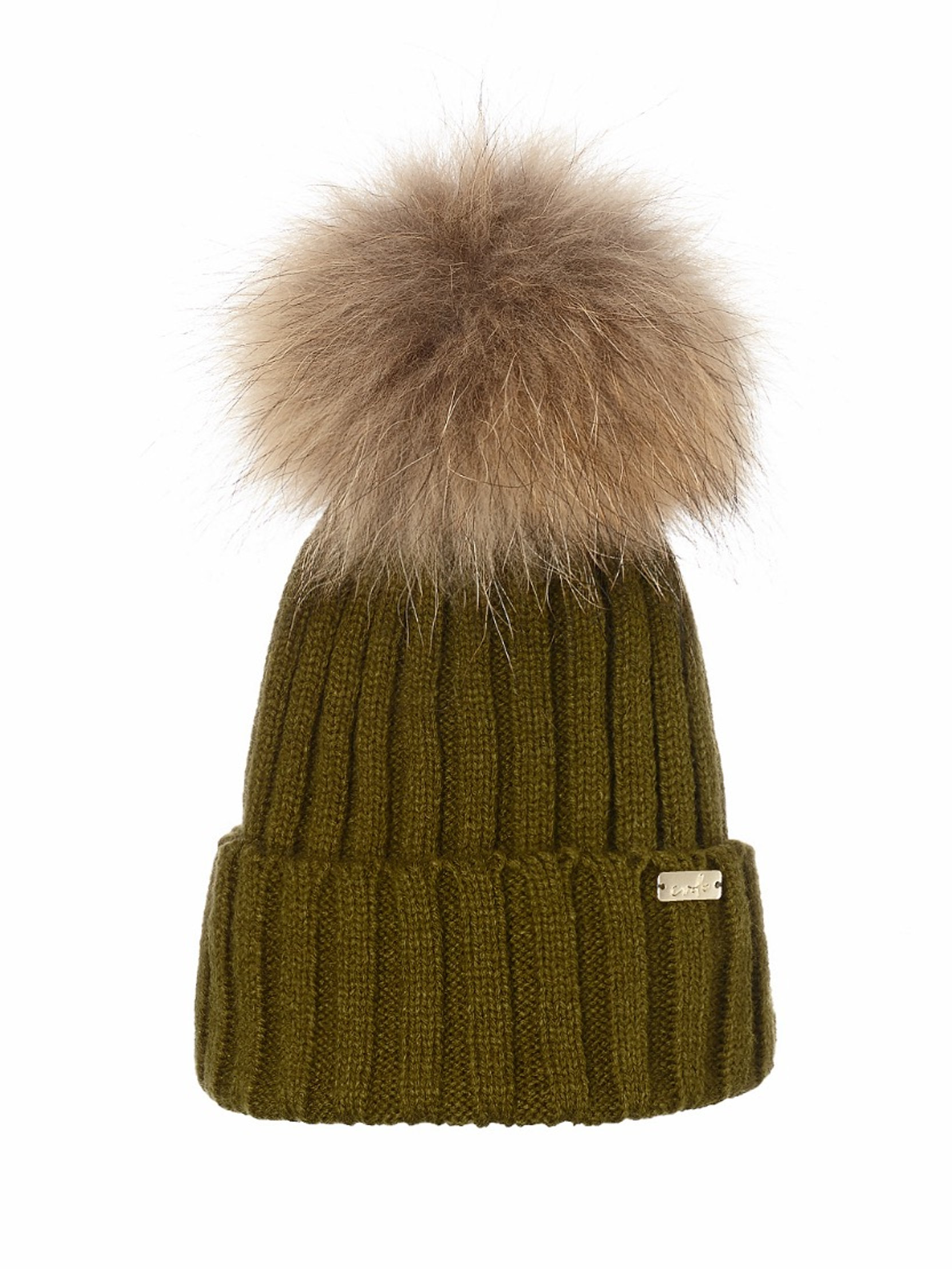 khaki pom pom hat