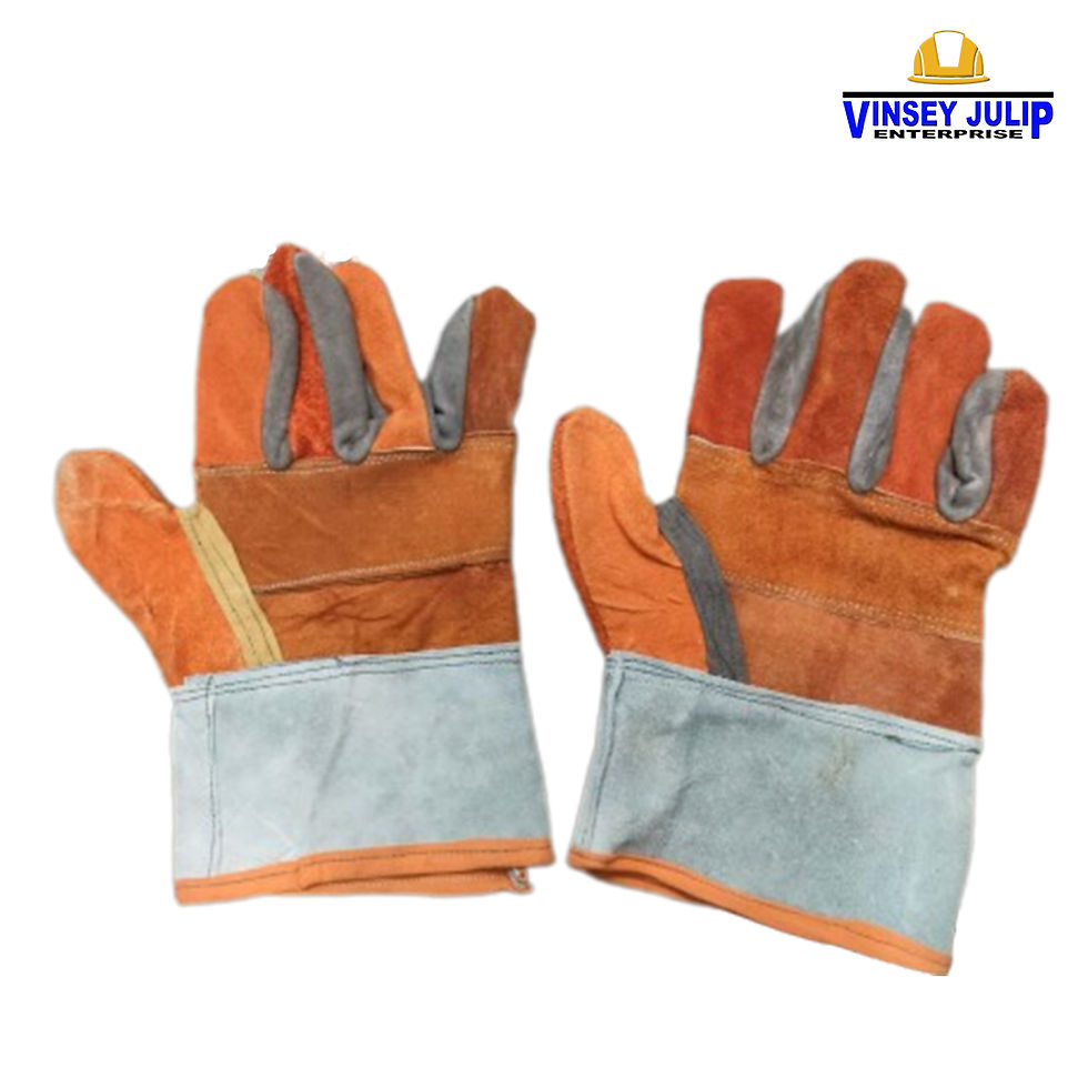 Thumbnail: Split Leather Gloves 10" Reversible