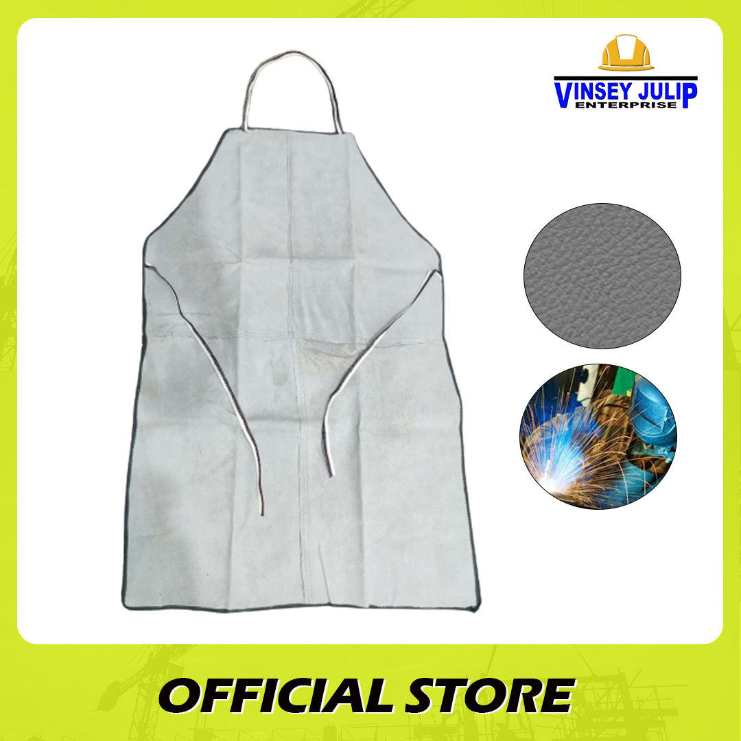 LEATHER APRON GRAY 24X36