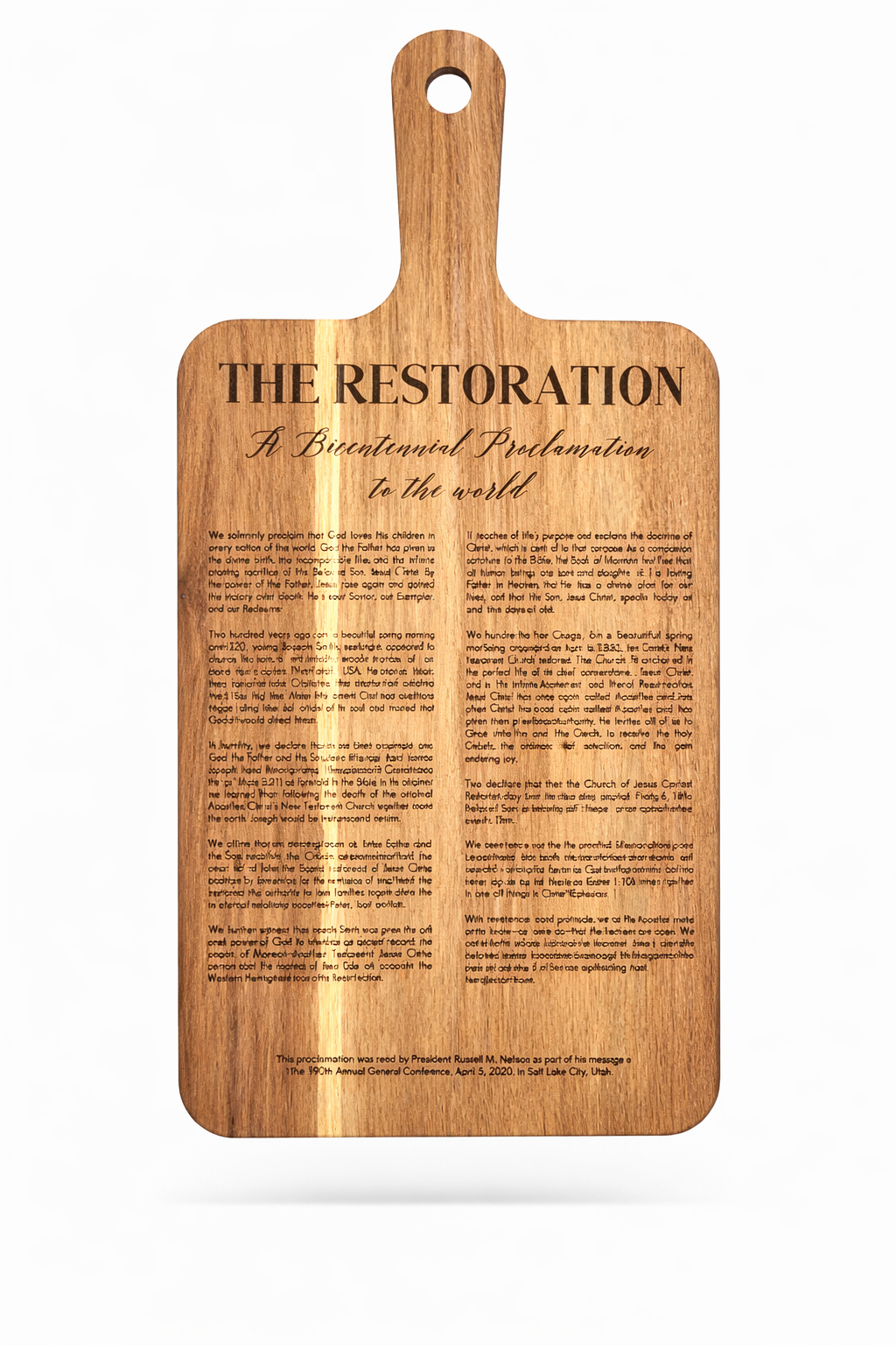 The Restoration - Proclamation