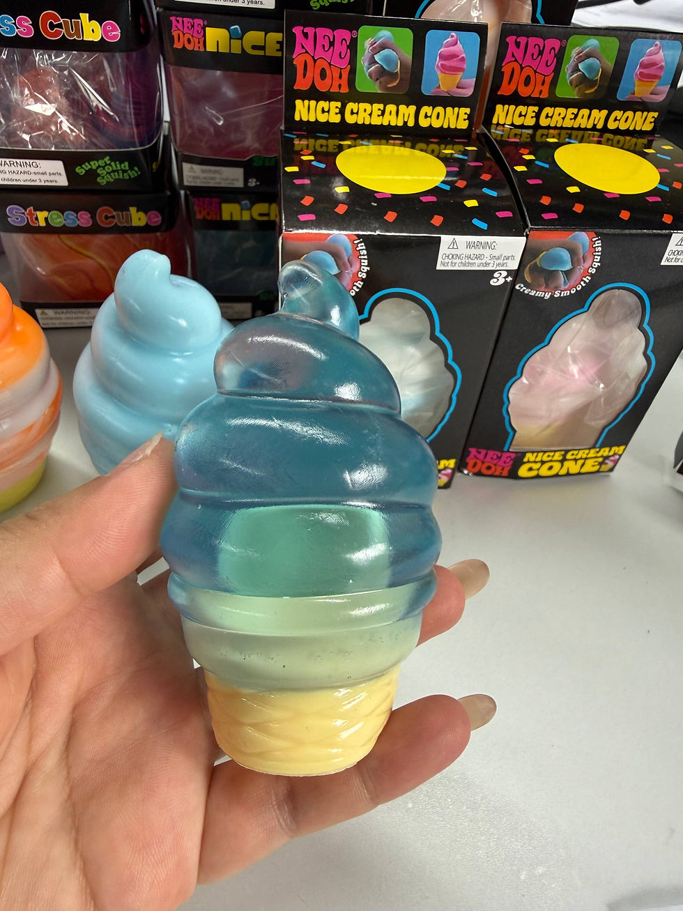 Thumbnail: Nice cream cone Ice pop squishy fidget toy-no brand