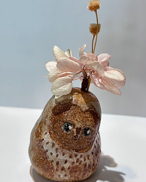 小貓頭鷹造型花器