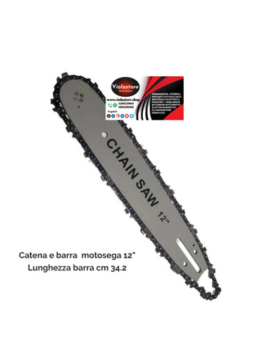 Catena Per Motosega Laser 12 Pollici – Passo 1/4, Calibro .050, 68 Maglie – Per Carving