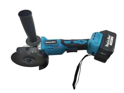 Smerigliatrice Angolare A Batteria 20V Mm.115 Con 2 Batterie 20V 2.0Ah Litio + Caricabatteria TOLSEN 87223 - Https
