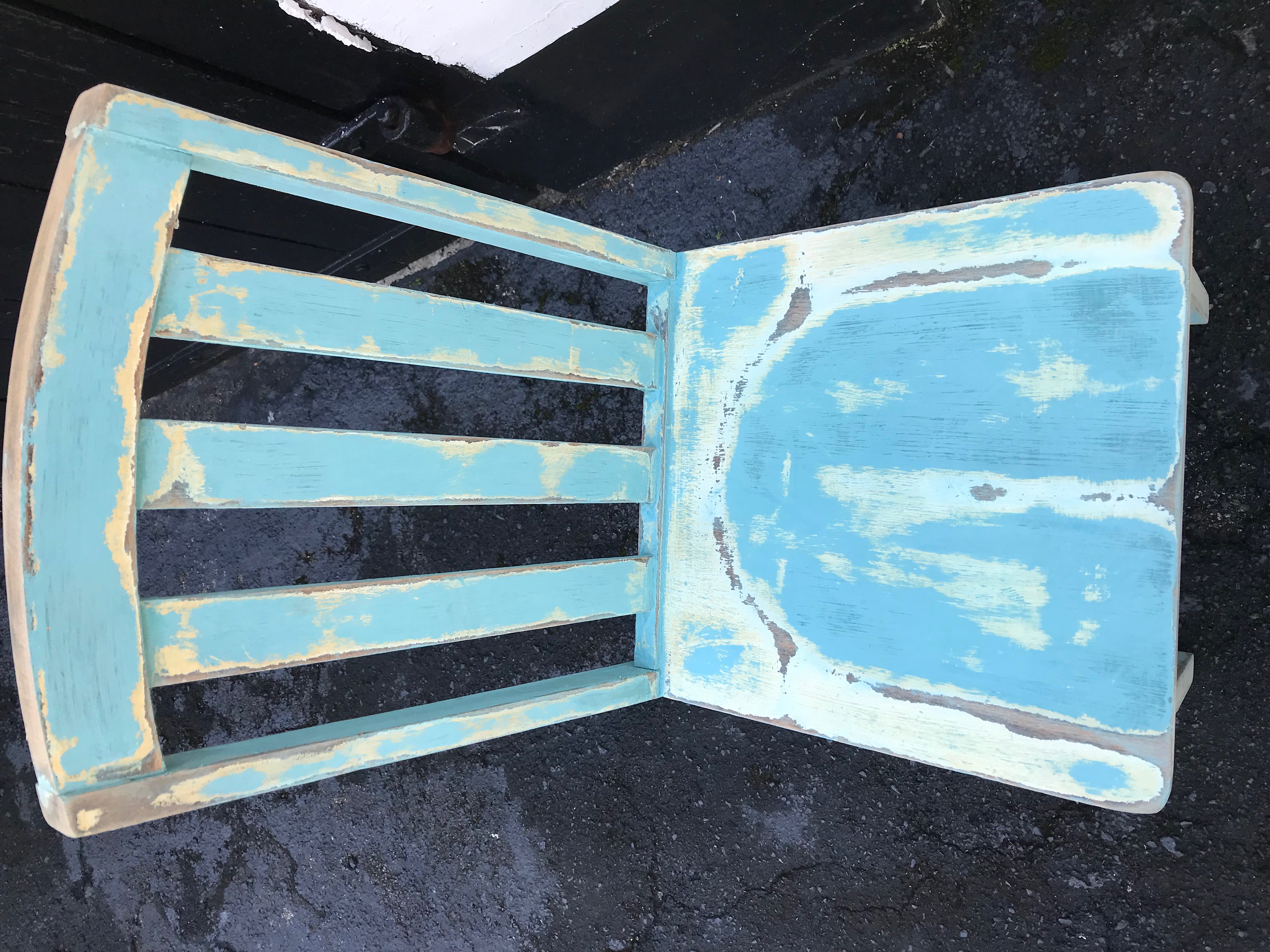 A distressed look for a chair