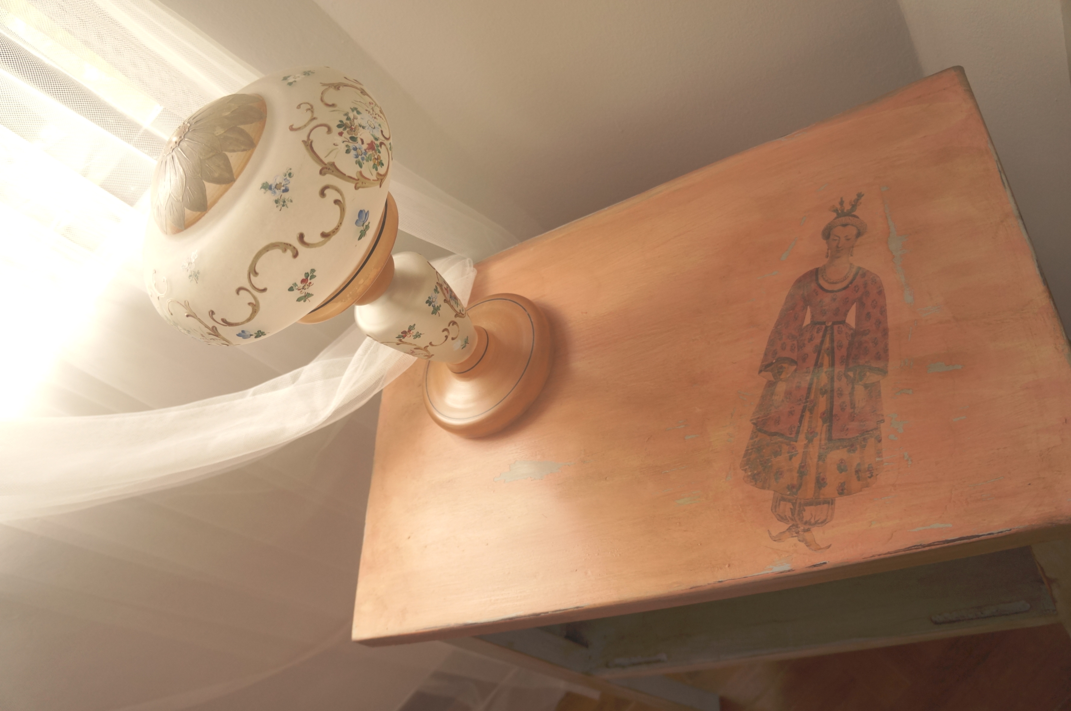 Layered night stand.