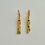 Thumbnail: Long Klimt earrings with Sapphires and Rubies
