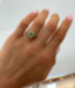 Thumbnail: Aquamarine square cut ring