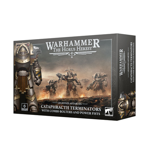 キャビテーション 40k HORUS HERESY CATAPHRACTII TERMINATORS WITH COMBI BOLTERS AND POWER