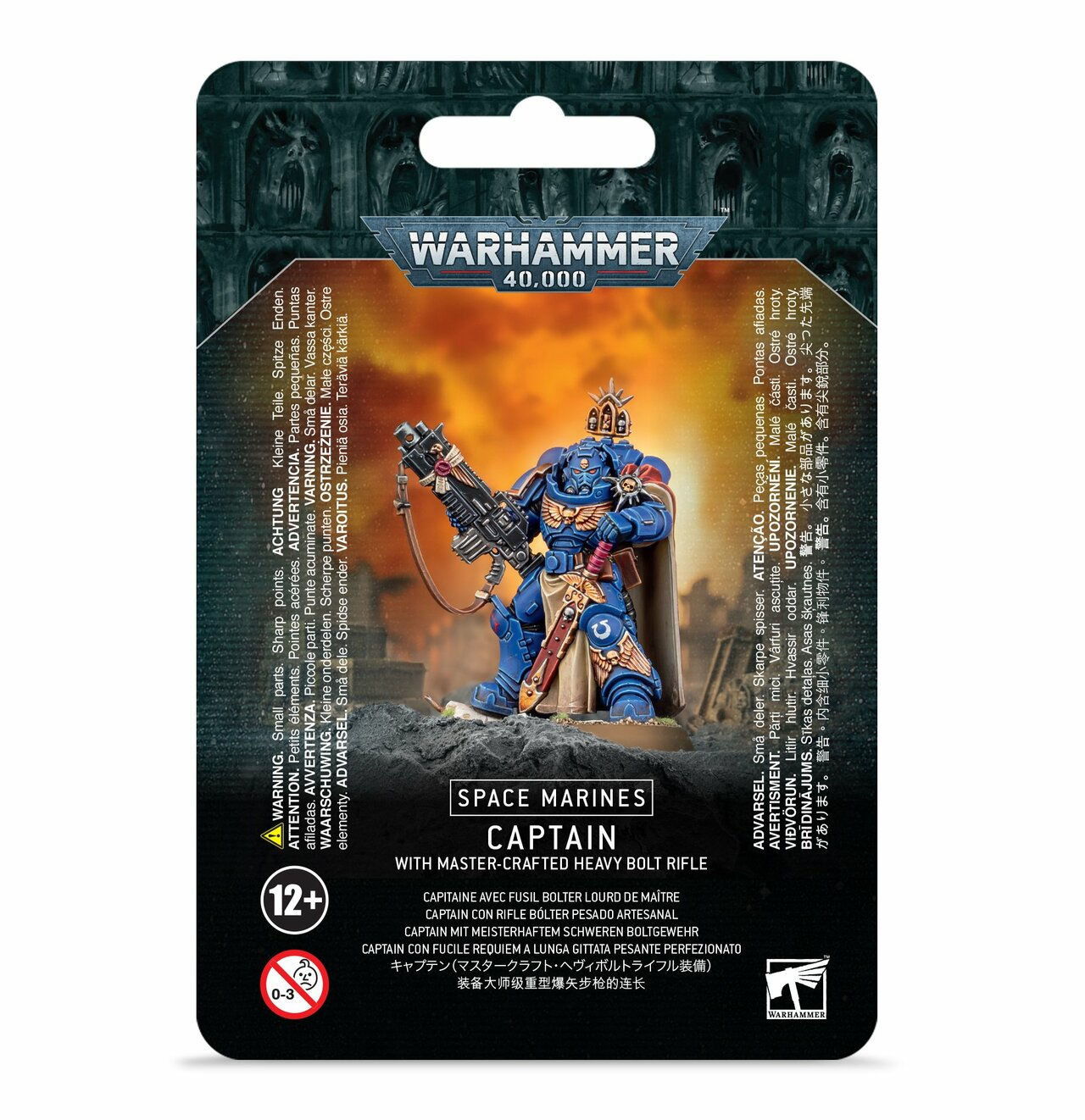 SPACE MARINES CAPTAIN WITH MASTER-CRAFTED BOLT RIFLE
