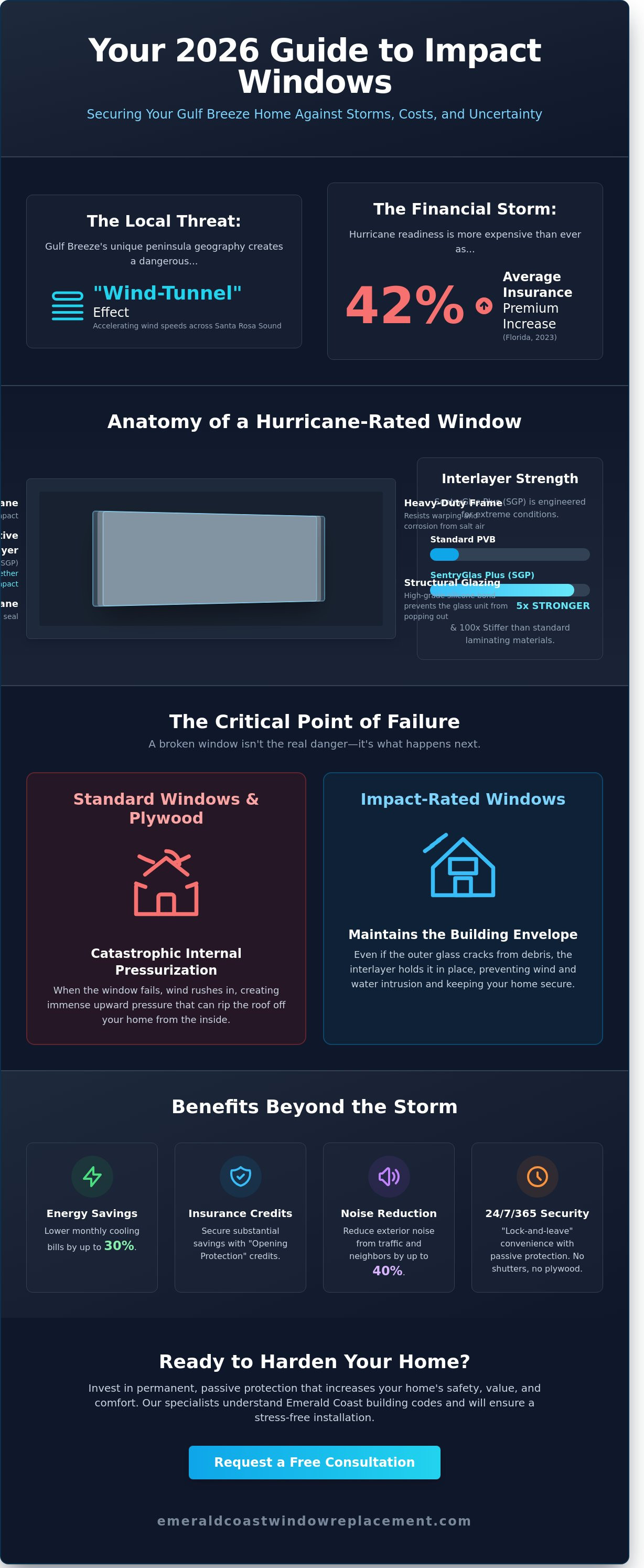 Impact windows Gulf Breeze