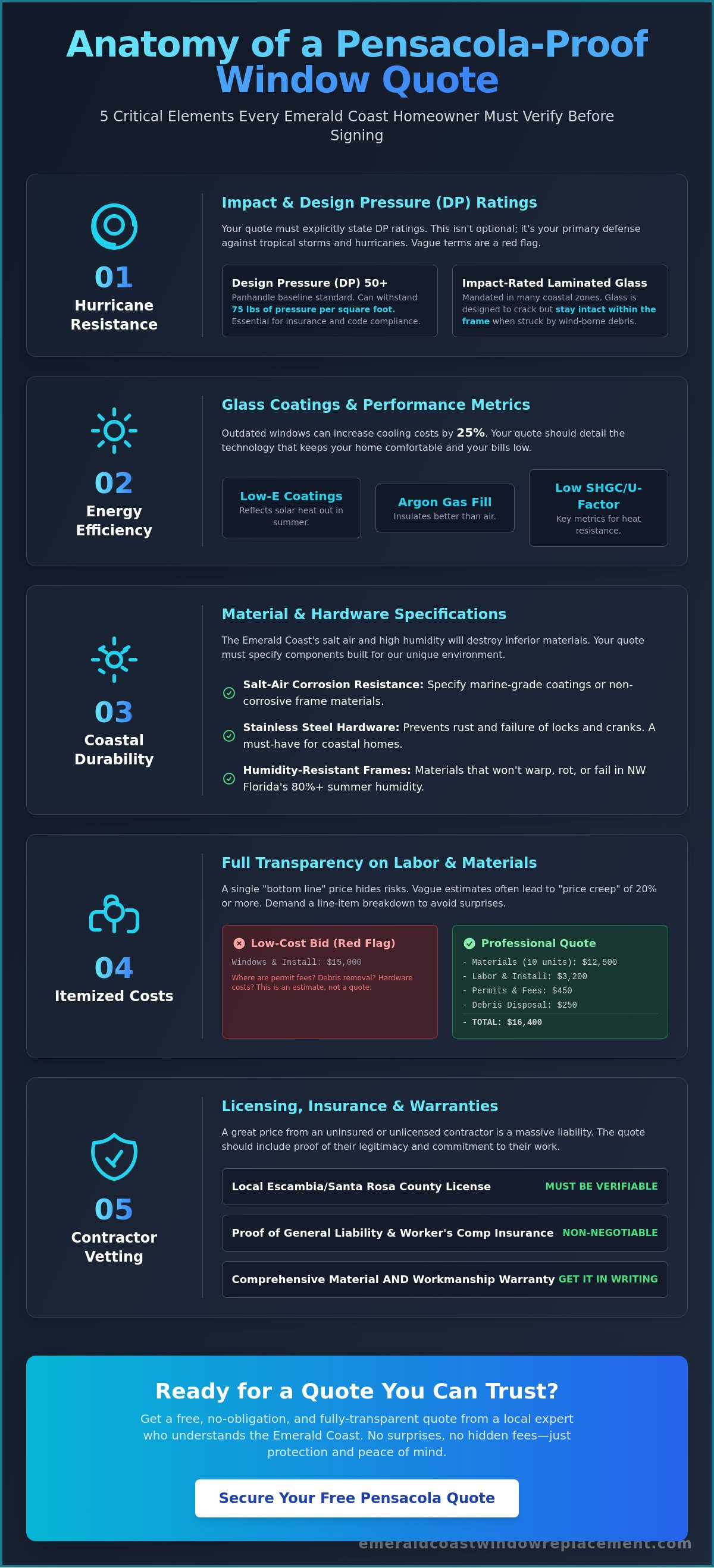 Free window replacement quotes Pensacola