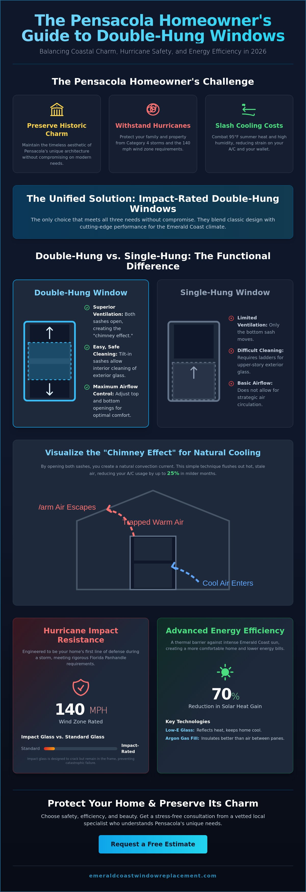 Double hung windows Pensacola