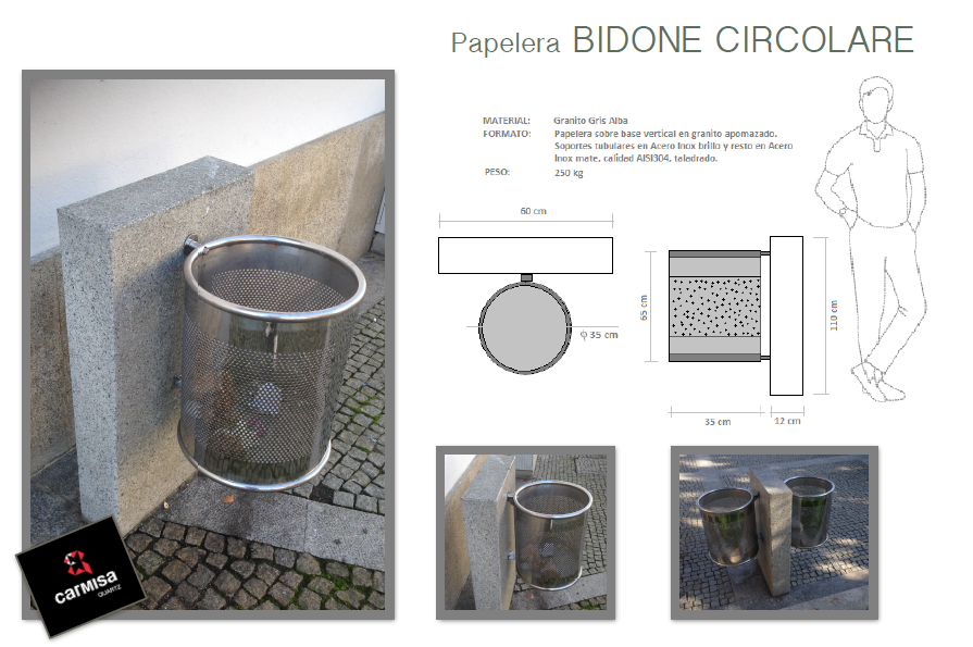 Papelera BIDONE CIRCOLARE