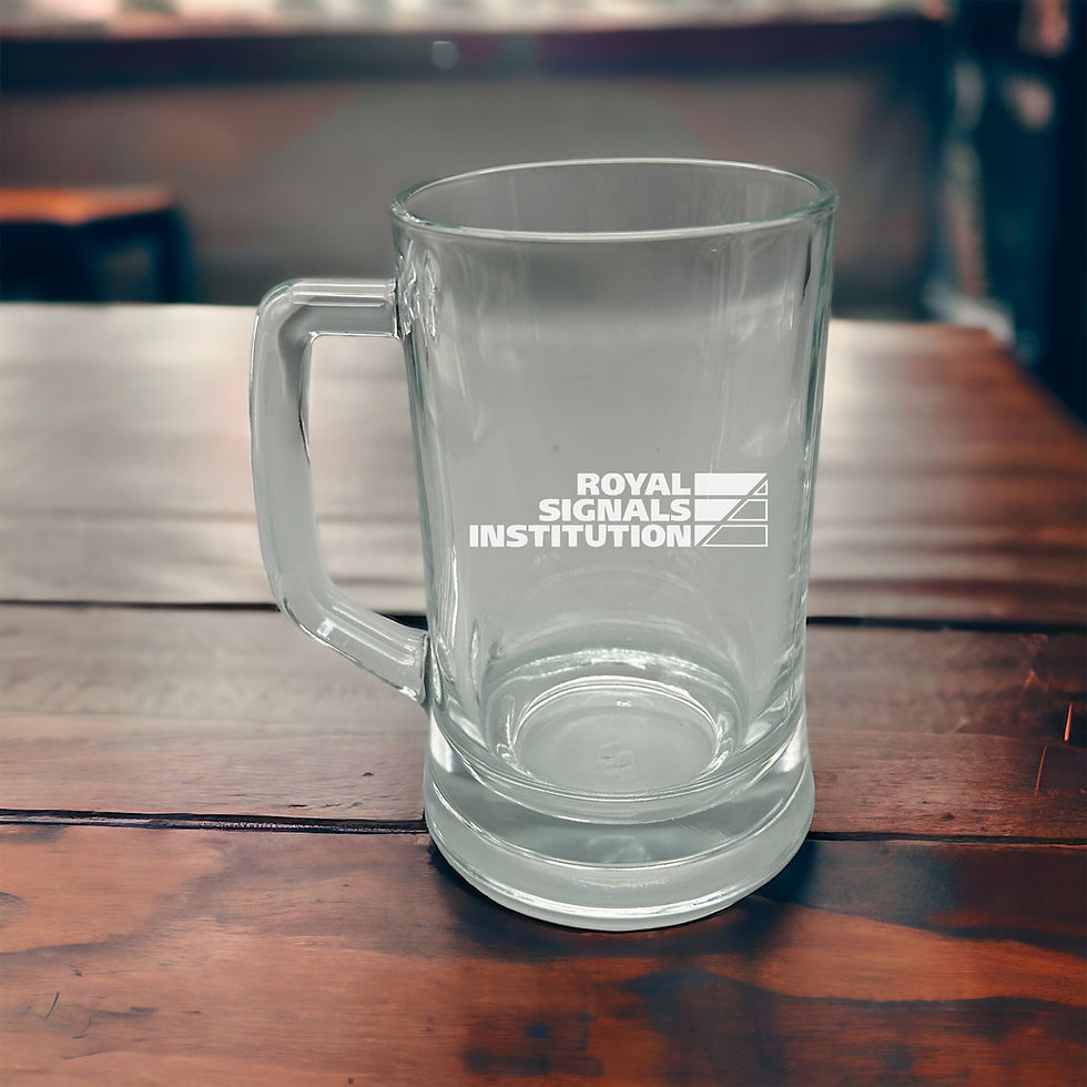 Thumbnail: RSC - Personalised Thick & Heavy Glass Tankard with Silk-Lined Box